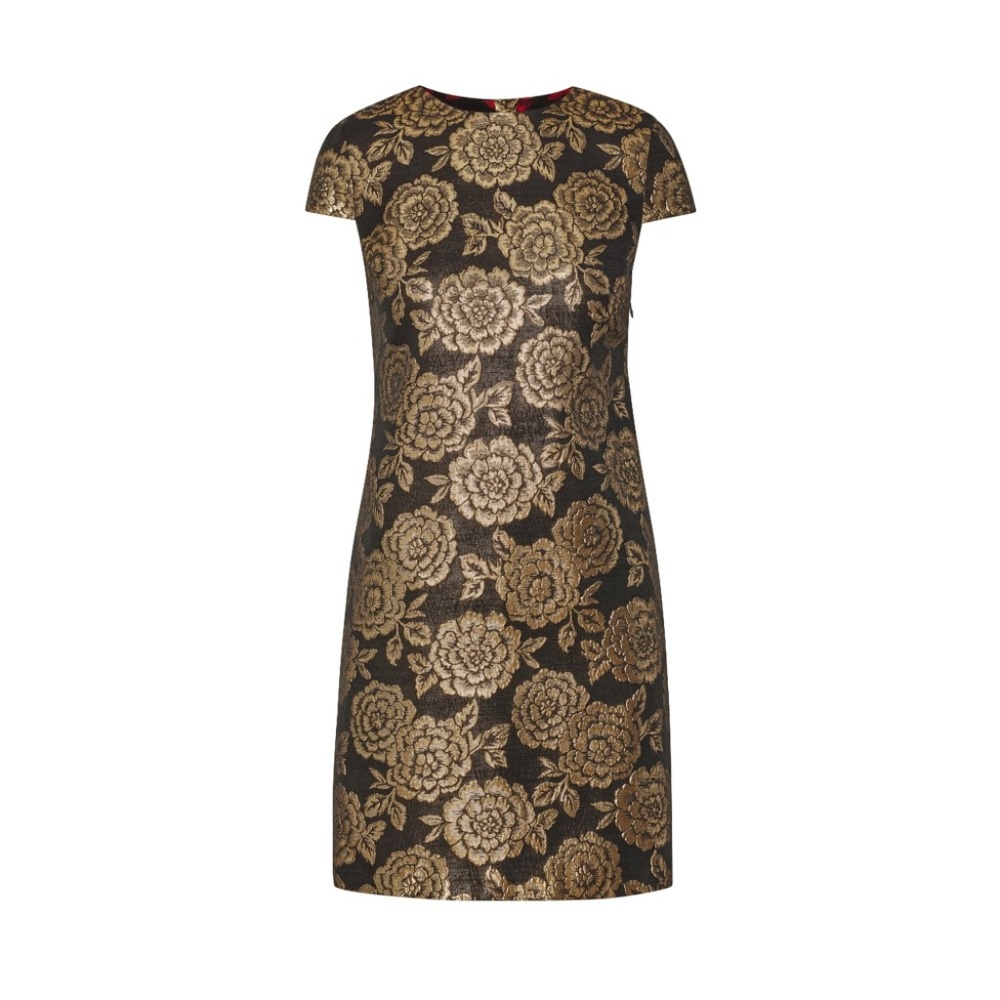 🎉HP🎉 NWT Sam Edelman Brocade Cap Sleeve Dress - Picture 3 of 4